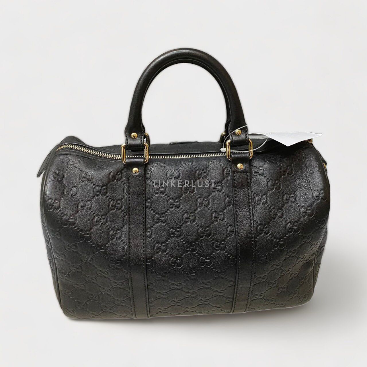 Guccissima black leather handbag hotsell